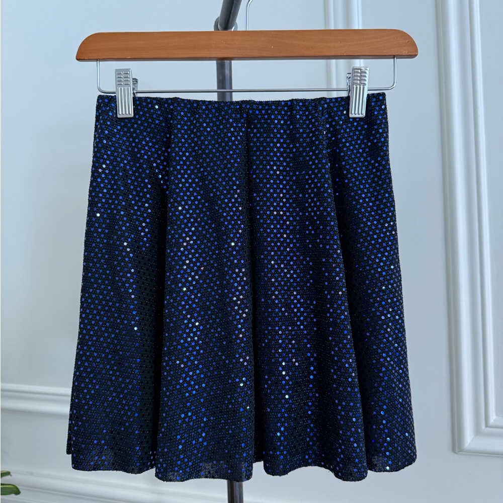 MOLLY BRACKEN-  Blue Sequin Skirt